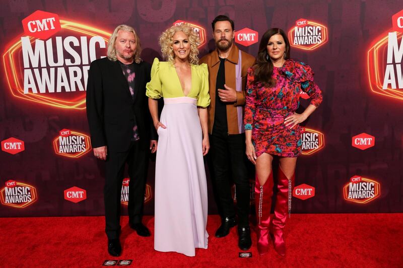 Little Big Town arrive for the CMT Music Awards at Bridgestone Arena in Nashville, Tennessee, on June 9, 2021. Reuters