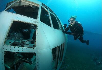 The c-130 dive site in Aqaba, Jordan. Photo: Visit Jordan