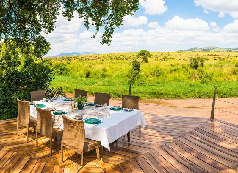 The dining at Sala’s Camp. Courtesy The Safari Collection