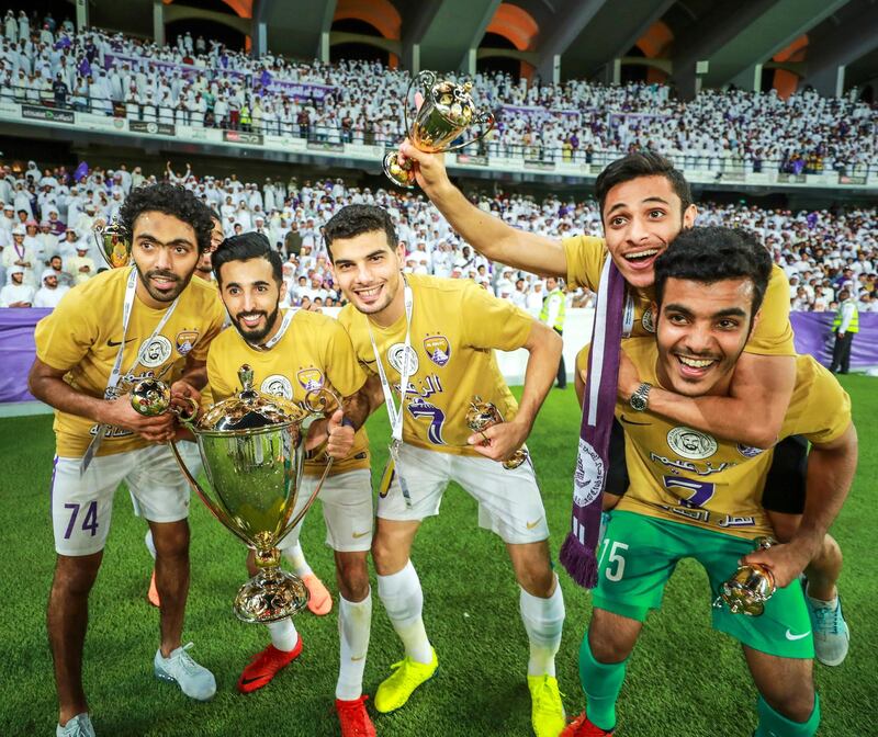 Abu Dhabi, UAE.  May 3, 2018.   President's Cup Final, Al Ain FC VS. Al Wasl.  Victor Besa / The National
Sports
Reporter: John McAuley