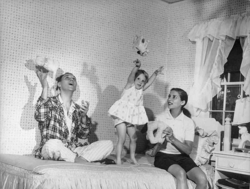 This image provided by the Supreme Court shows Ruth Bader Ginsburg, her husband Martin and their daughter Jane in 1958. Ruth Bader Ginsburg died at her home in Washington, on Sept. 18, 2020, the Supreme Court announced. Collection of the Supreme Court of the United States via AP