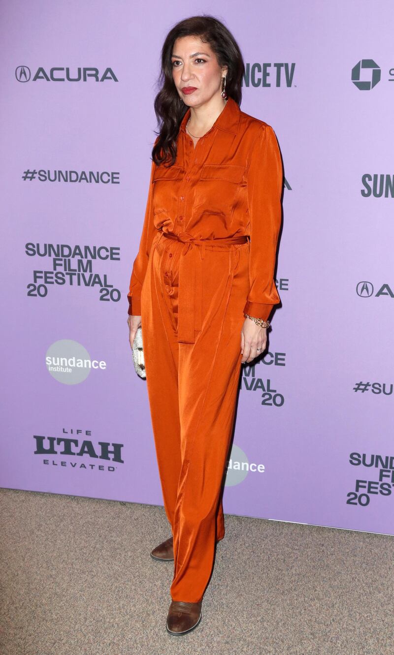 US actress Arianna Ortiz arrives for the premiere of 'Nine Days' at the 2020 Sundance Film Festival in Park City, Utah.  EPA