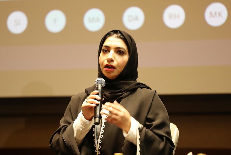 DUBAI, UNITED ARAB EMIRATES , September 28 – 2020 :- Dr. Hind Al Awadi, Head of the Health Promotion and Education Department, The Representative of the Dubai Health Authority speaking during the press conference about Flu vaccine held at InterContinental hotel in Festival City in Dubai. (Pawan Singh / The National) For News. Story by Nick