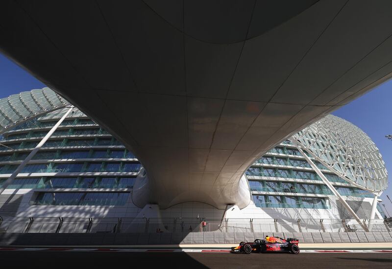 Daniel Ricciardo on track during practice.  Getty Images