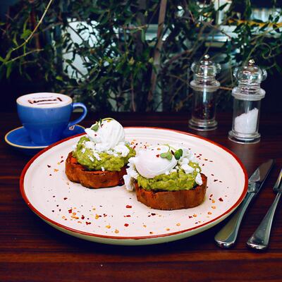 Wheat-free avocado smash at Jones the Grocer.