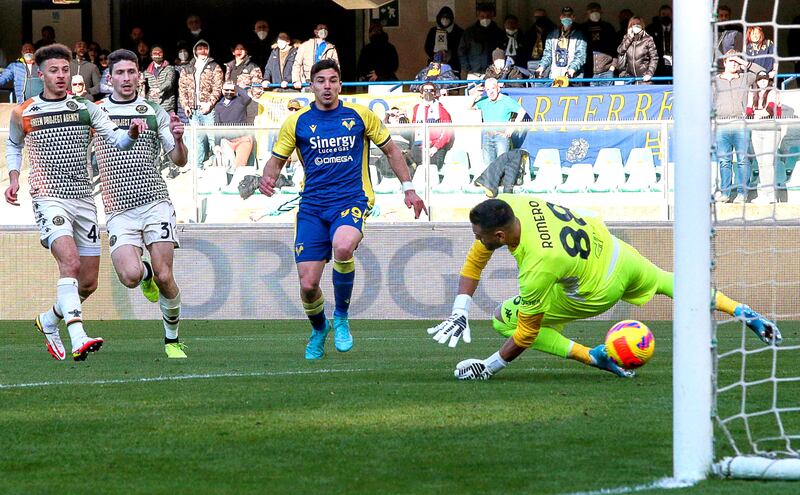 =4) Giovanni Simeone (Cagliari, Verona) 17 goals in 36 games. EPA