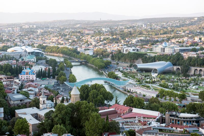 Tbilisi in Georgia. The UAE’s non-oil foreign trade with Georgia in the first 10 months of 2021 exceeded $165 million, a 33 per cent increase compared with the same period in 2020. Photo: Ishay Govender-Ypma