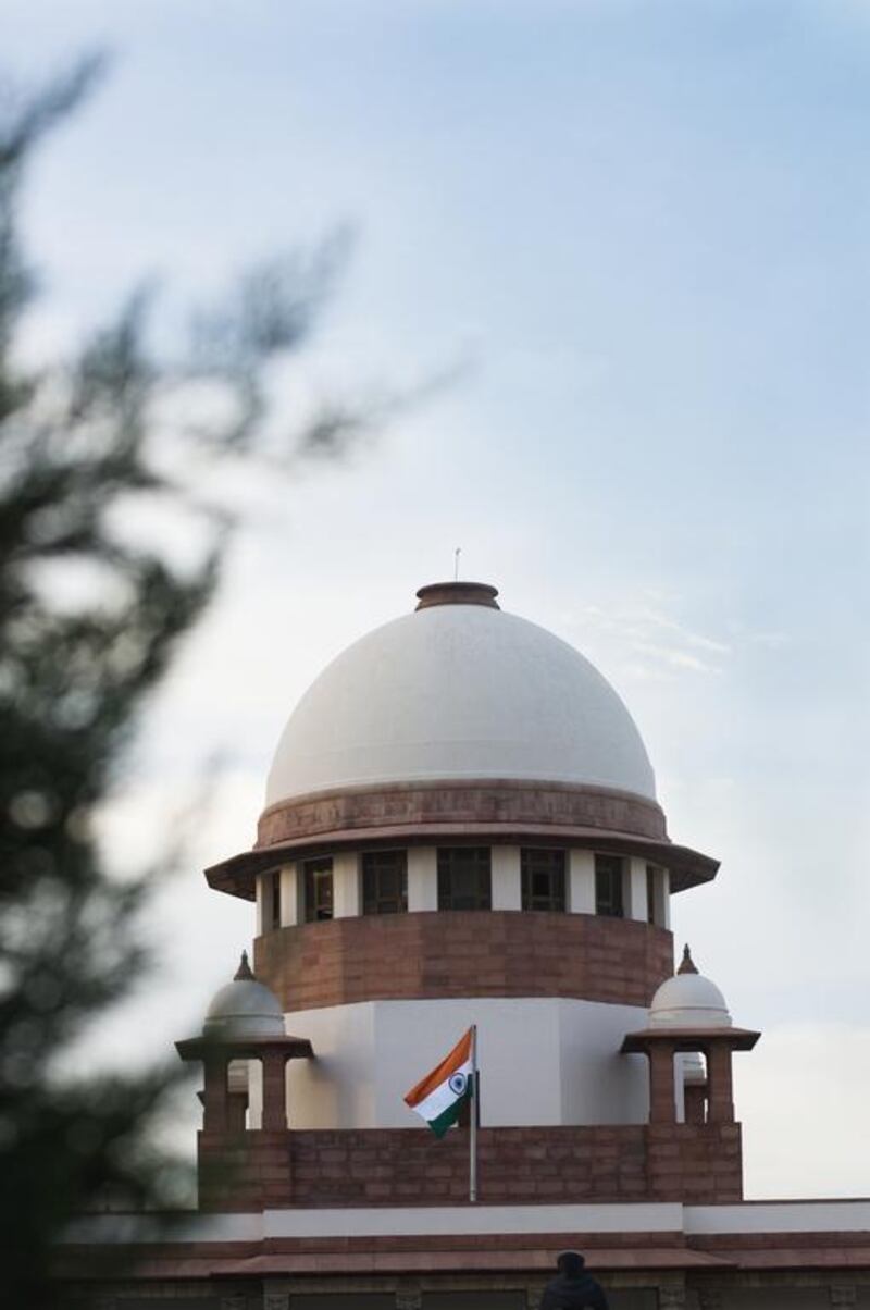  A view of the Supreme Court in New Delhi. 