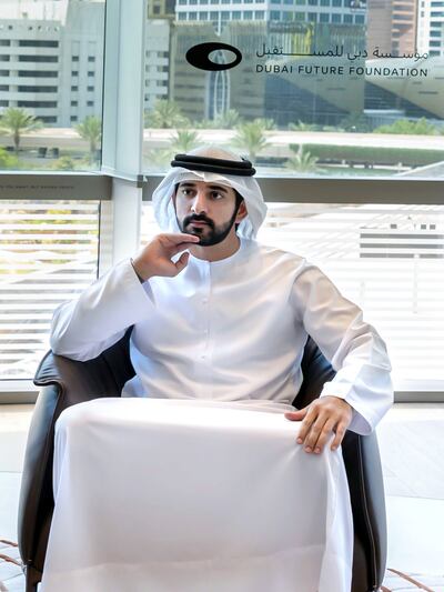 Sheikh Hamdan bin Mohammed, Crown Prince of Dubai, said scientific and technological research is pivotal to Dubai's economic vision. Photo: Dubai Media Office