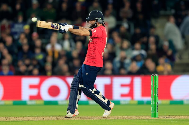 Moeen Ali of England his out on his way to 44. Getty 
