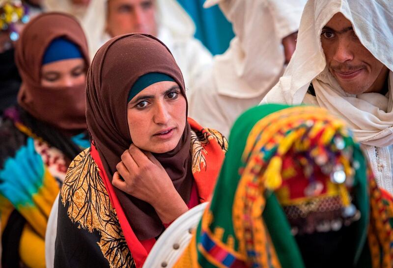 At the event, Berber women choose their future husbands from among the single men. Photo: Fadel Senna / AFP