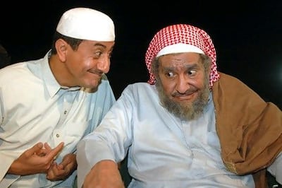 L-R: Nasser Al Qasabi and Abdullah Al Sadhan in Tash Ma Tash. Supplied