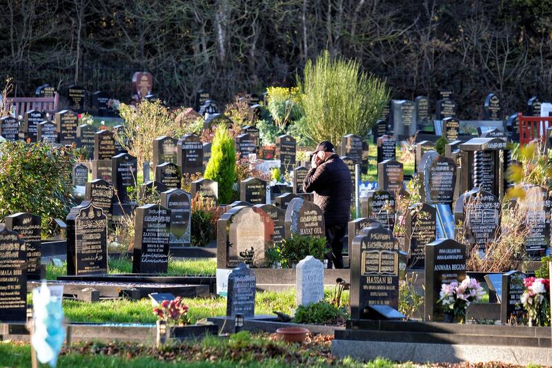 Muslim graves at Handsworth Cemetery, Birmingham, 19-11-2020.
Photos by John Robertson for The National.