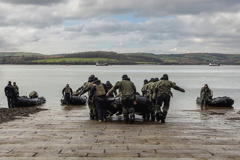 British commandos have trained Ukraine’s forces in conducting beach raids using inflatable boats, the UK’s Ministry of Defence said