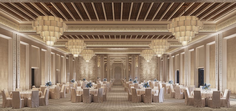 The resort's revamped ballrooms have a more classic, neutral look 