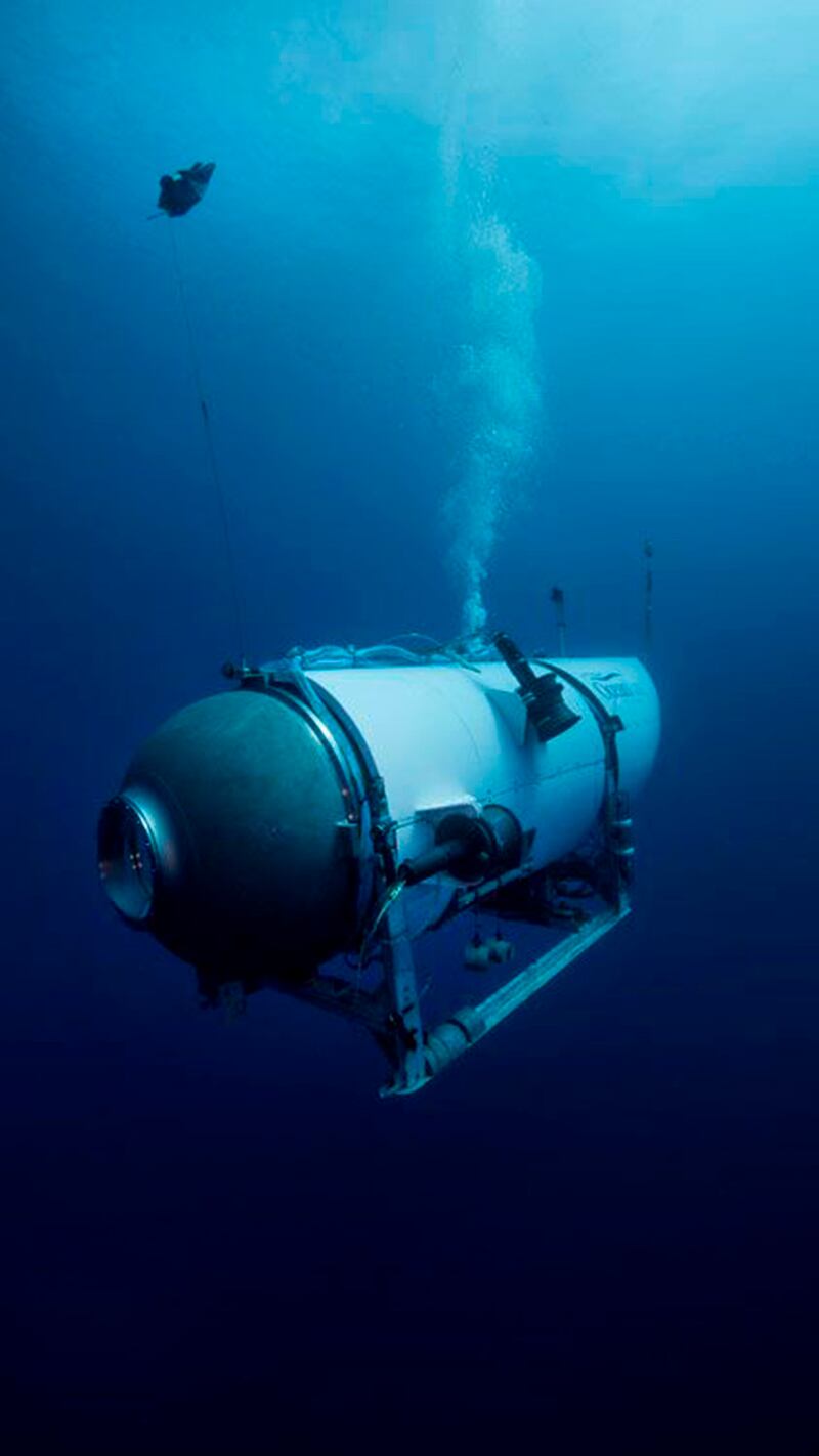 The submersible usually carries a pilot, three paying guests and a 'content expert'. It has enough oxygen for up to 96 hours. AP