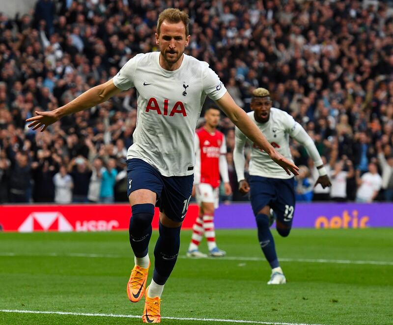 Harry Kane after giving Tottenham the lead. EPA