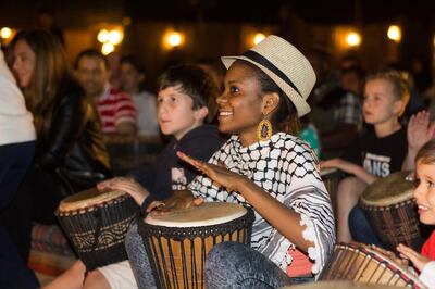 Make plans to attend the Christmas edition of Full Moon Desert Drumming on Friday. Dubai Drums