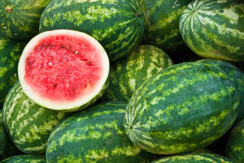 Watermelon contains an amino acid called citrulline, which may help to manage blood pressure. Getty Images