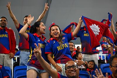 Nepal fans have been among the highlights of the tournament. AFP