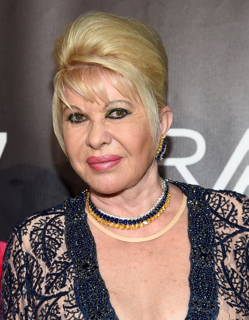 Ivana Trump at a charity event in Cipriani Wall Street, New York, in October 2017. AP