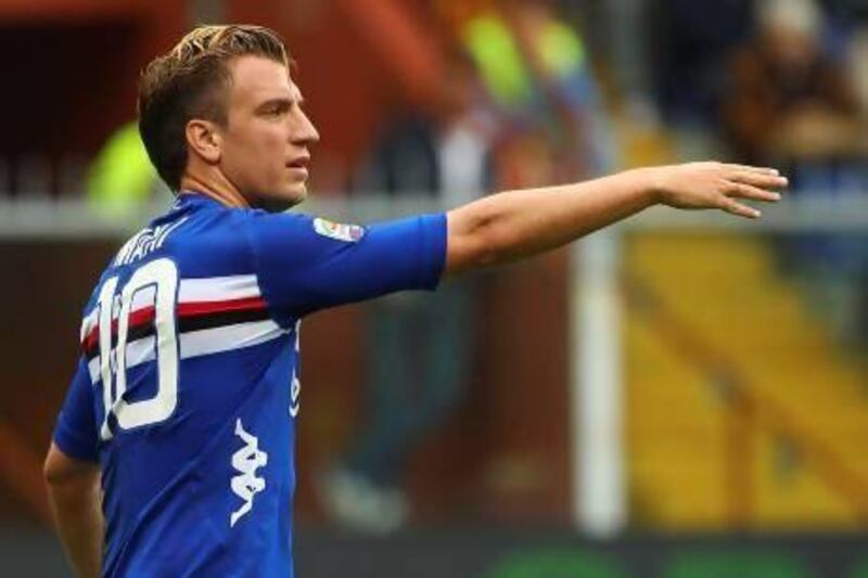Maxi Lopez rediscovered his scoring touch playing for Sampdoria and Catania in Serie A.