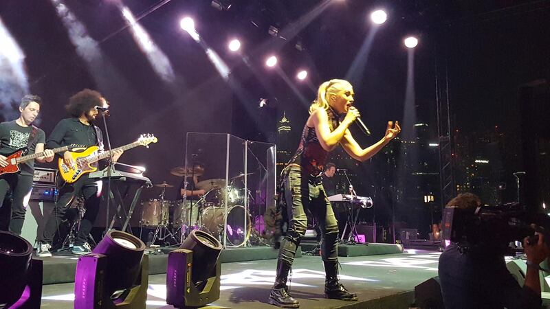 Gwen Stefani performs at Renaissance Downtown Hotel. Photo by Saeed Saeed