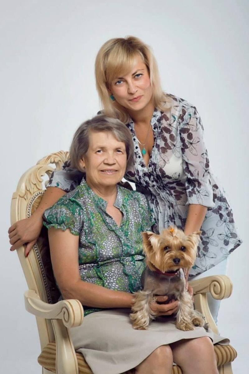 Svitlana Genina and her mother Renata in Ukraine during happier times. Photo: Svitlana Genina