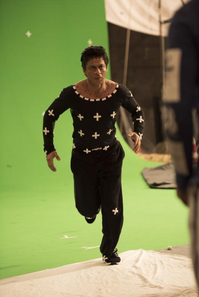 Go behind the scenes with Shah Rakh Khan for the making of the Ra.One: Unleashed ride at Bollywood Parks Dubai. Courtesy Bollywood Parks Dubai