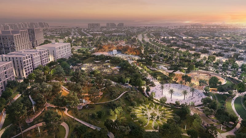 Aldar's Yas Park Gate development. Photo: Aldar