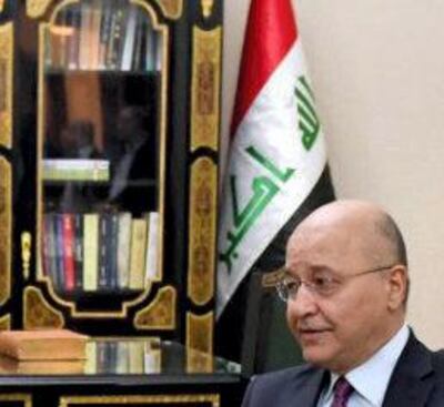 This handout photograph released by the Iraqi President's Office on February 1, 2020 shows President Barham Salih (R) presenting Mohammad Allawi, a former communications minister and lawmaker, with the decree to appoint him as Iraq's new premier. Iraq's president named former communications minister Mohammad Allawi as the country's new prime minister after an 11th-hour consensus among political blocs, but the streets seemed divided on his nomination. - === RESTRICTED TO EDITORIAL USE - MANDATORY CREDIT "AFP PHOTO / HO / IRAQI PRESIDENT'S PRESS OFFICE" - NO MARKETING NO ADVERTISING CAMPAIGNS - DISTRIBUTED AS A SERVICE TO CLIENTS ===
 / AFP / Iraqi Presidency Media Office / - / === RESTRICTED TO EDITORIAL USE - MANDATORY CREDIT "AFP PHOTO / HO / IRAQI PRESIDENT'S PRESS OFFICE" - NO MARKETING NO ADVERTISING CAMPAIGNS - DISTRIBUTED AS A SERVICE TO CLIENTS ===

