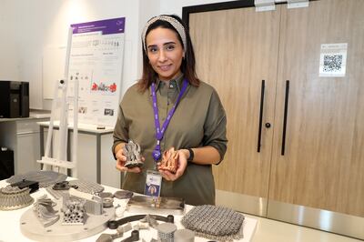 Nesma Aboulkhair, director of the additive manufacturing lab at the Technology Innovation Institute. Pawan Singh / The National