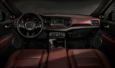 The cabin has an 8.4-inch touchscreen infotainment display and a leather steering wheel, and comes with Apple CarPlay and Android Auto as standard.