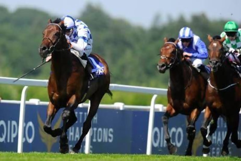James Doyle and Al Kazeem win The Coral-Eclipse Stakes at Sandown to again get the better of Mukhadram.