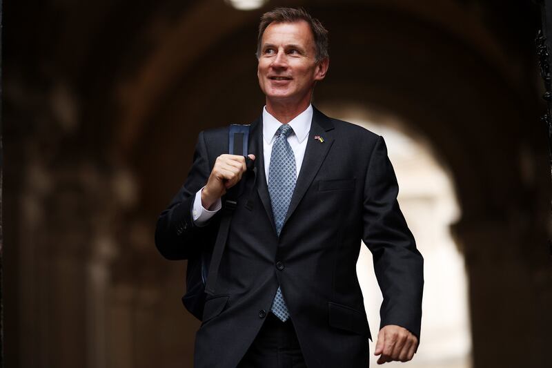 Jeremy Hunt is reappointed as Chancellor of the Exchequer. Getty Images