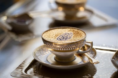 Burj Al Arab's Ultimate Gold Cappuccino is priced at Dh120. Courtesy Burj Al Arab