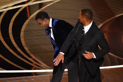 Will Smith slapped Chris Rock during the Academy Awards this year. AFP 