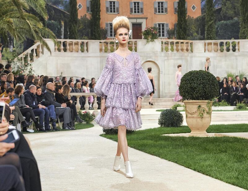 Chanel haute couture spring-summer 2019, look 57. Photo by Olivier Saillant