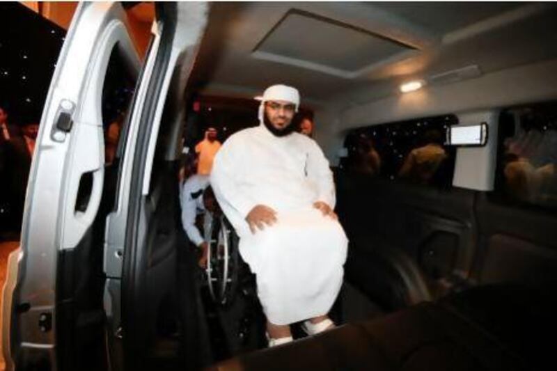 Abdulla Al Saad, 29, was left paraplegic following a car crash.