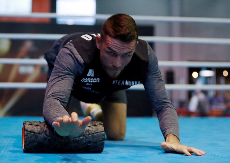 Smith during the public work-out. Action Images via Reuters