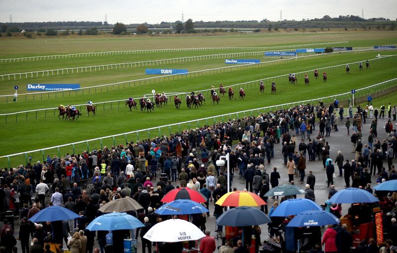 Action from the Emirates Cesarewitch Stakes at Newmarket Racecourse. Press Association