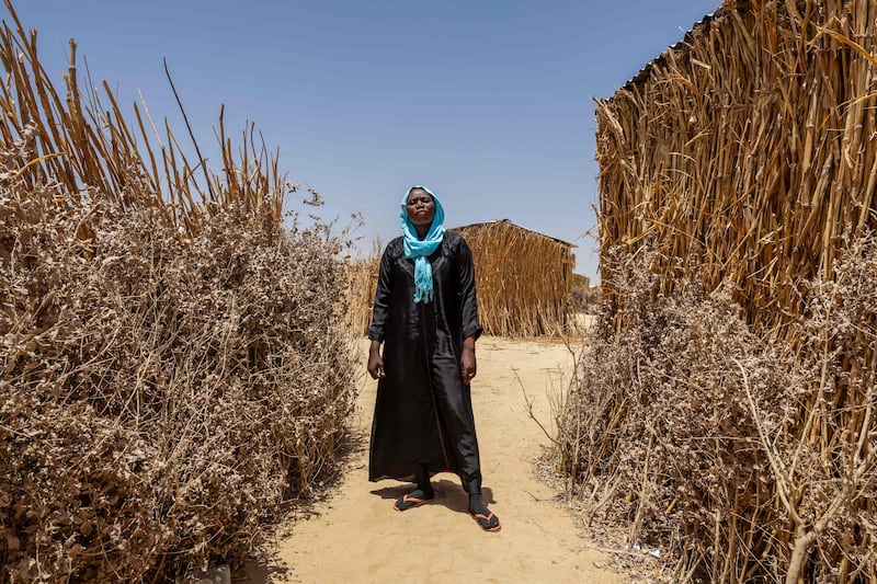Twenty-five-year-old Sudanese refugee and nurse Najad Suliman Naji 