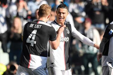 Juventus' Cristiano Ronaldo scored twice against Fiorentina. AP