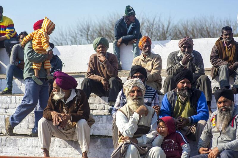 Spectators enjoying the festival.