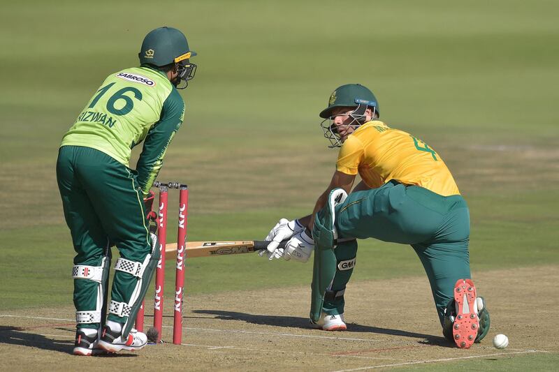 South Africa's Aiden Markram scored a fifty against Pakistan. AFP