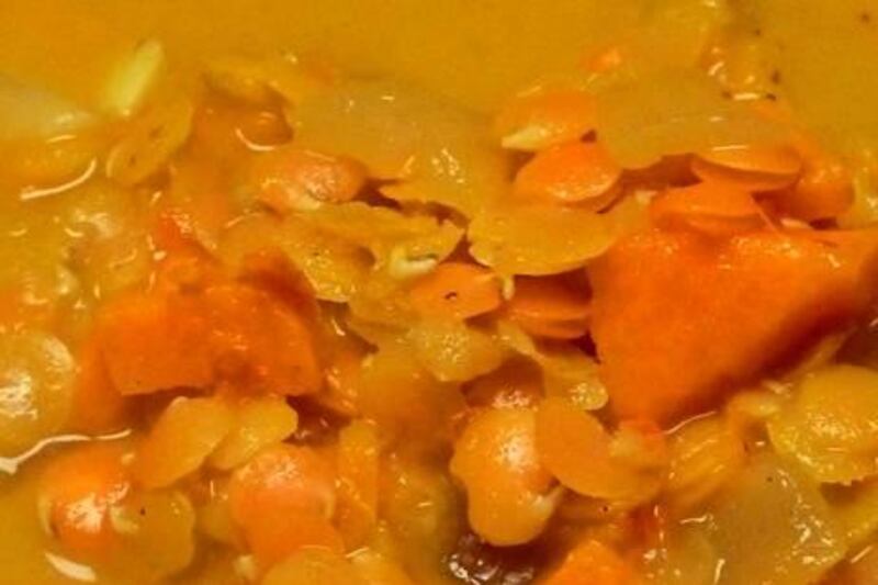 Sweet potato dhal is rich in vitamins, minerals and fibre.