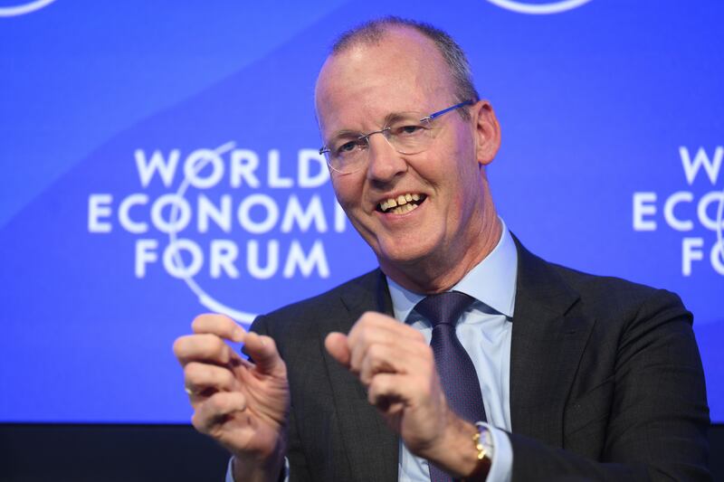 President of the Dutch central bank Klaas Knot at the World Economic Forum last week. EPA