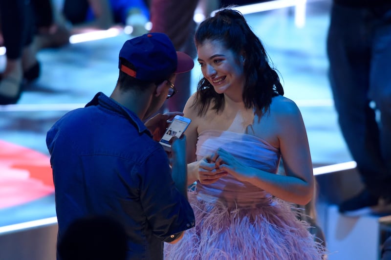 Jack Antonoff, left and Lorde. Chris Pizzello / Invision / AP