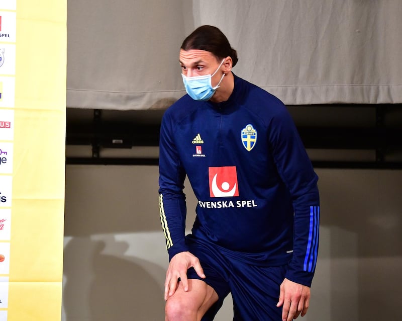 Zlatan Ibrahimovic returned to the Swedish national team after almost five years. EPA