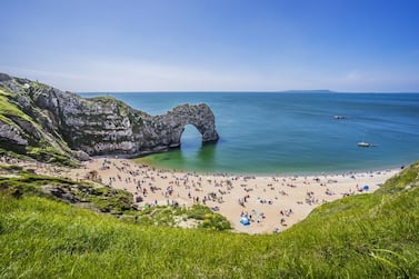File photo: The natural limestone arch of Durdle Door, at Lulworth Cove on the Jurassic Coast, UK. Getty Images